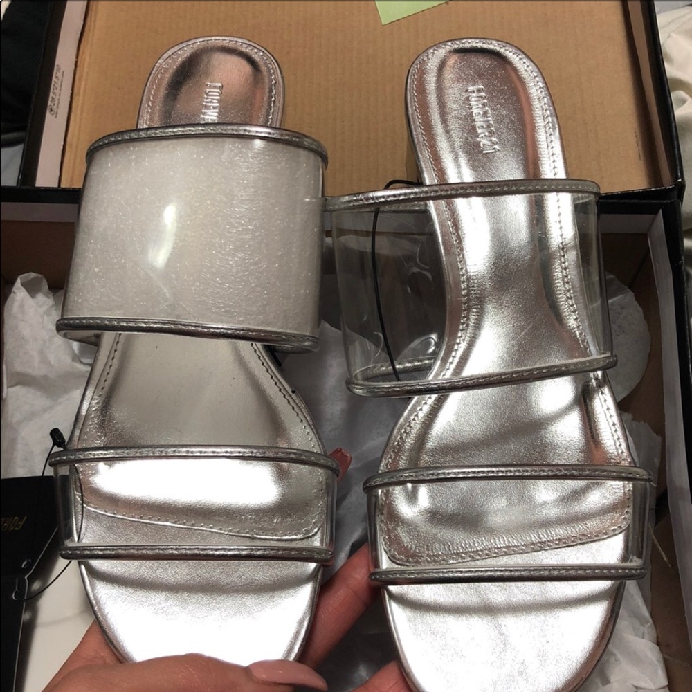 Brand new silver slides